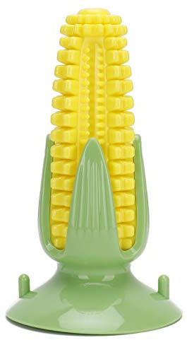 TITA-DONG Jouet à Mâcher pour Chien, Jouet à Mâcher pour Chien avec Ventouse, Bâton de Maïs, Jouets Indestructibles, Durables, Interactifs pour Chien, Jouets à Mâcher pour Chien