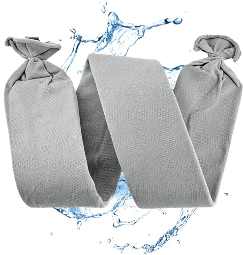 Barriere Antiallagamento – Confezione da 2 Barriere Anti allagamento Mobili da 8 L di Acqua Acificata per Garage, Case, Scantinati, Porte, Sacchi Barriere anti Alluvione - 120 x 10 cm - LABA-TEX