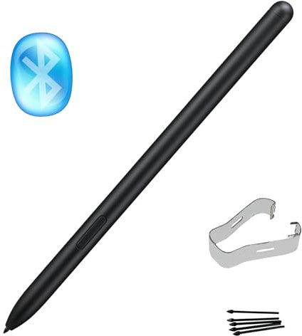 Stylet tactile de rechange pour Samsung Galaxy Tab S8 S8 + S8 Ultra, S7/S7+ Plus S Pen/S7 (EJ-PT870) avec Bluetooth + pointes/pointes (noir)