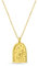 Einzelstück® Halskette mit Sonne, Strand, Palmen Anhänger I Sunchaser Gold Vermeil I 925 Sterling Silber mit 14K vergoldet I Silber Kette I Handgefertigtes Unikat