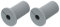 Sourcing Map 2-Pack Wall Grommets for Cables - 3/4 Inch Silicone Cable Wall Bushing Feed-Through Kit - Ethernet Ready, Grey