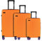 ETERNITIVE - Hartschalenkoffer Set mit 3 Trolley I Rollkoffer aus ABS I Größe: 75,5 x 65,5 x 55 cm I Reisekoffer mit 4 Rollen 360° I Koffer Handgepäck 37L 60L 99L I Trolley mit TSA-Schloss I Orange