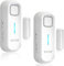 DAYTECH Lot de 2 alarmes de porte de congélateur avec retard 1/2/3/4 minutes lors de l'ouverture de la fenêtre Alarme de fermeture des portes Rappel Capteur d'alarme de porte de réfrigérateur ou