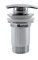 Push Open Automatik Ablaufventil für Waschbecken mit Überlauf 103-148 mm Waschtisch Chrom Eckig AA04CE Neu