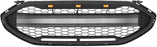 LSPBFB88 Auto Front Kühlergrill für Ford Edge 2019-2022, Verschleißfest wetterfest und langlebig Kühlergrill Front Grill Auto zubehör,Black