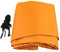 TINEASUR 1stk Outdoor-markise Sandsegel Schatten Outdoor-schutzdach Sonnenschutz Baldachin Plane Terrassenüberdachung Markisenabdeckung Sonnensegel Für Segelzelte Segeltuch Orange Stoff