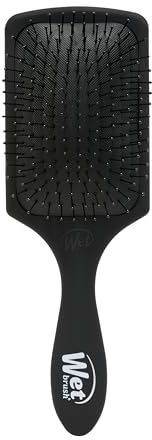 Wet Brush Paddle Detangler Hair Brush, Black Frost - Ultra-Soft IntelliFlex Detangling Bristles with AquaVent Design - Spread Hair Treatments Evenly - Glides Through Tangles For All Hair Types