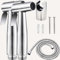 Cerkkapo Bidet Handbrause Set, 2PCS Edelstahl Duschkopf, Bidet set mit Handbrause, 120cm Schlauch & Halter,Handbrause Toilette,Bidet Handbrause für Persönliche Hygiene,Windel Dusche Tierbad