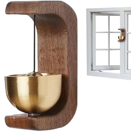 Magnetic Door Bell - Doorbell Ornament, Loud Door Bell Chime | Refrigerator Indoor Bell Ornament, Rustic Brass Indoor Bell Ornament for Housewarming Gift Lightweight Door Bell Home Store