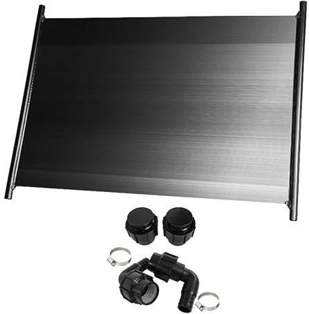 HAF® 2X Solarkollektor 450 x 120 cm ohne 3-Wege Solarweiche | Heizmatte für 60m³ Schwimmbecken bis zu 6°C Wassererwärmung | Solarheizung Pool Heizung beliebig erweiterbar | Qualität: Made in Europe