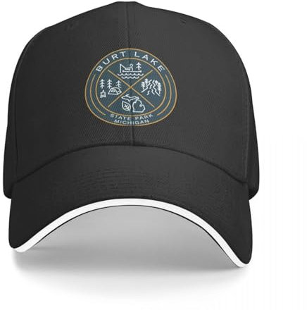Baseballcap Burt Lake State Park Heraldisches Logo Neu im Hut lustige Mütze Hip Hop