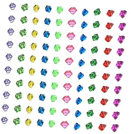 FUNOMOCYA 100 Stück Acryl Crushed Ice Acrylsteine Dekorative Acrylsteine Kristall Bastelsteine DIY Telefondekoration