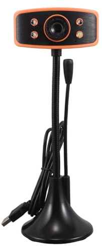 Angoily Webcam avec Microphone USB Caméra PC Angle Réglable Plug and Play pour Ordinateur Portable et Bureau Vidéo HD pour Streaming et Appels Vidéo