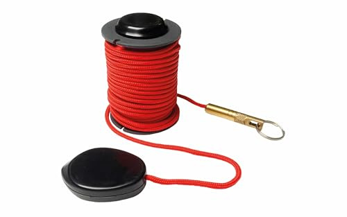 Super Rod Gekko Gripper, Professional Cable Pulling Tool, Red Braided Cord with Brass Hook and Keyring Attachment
