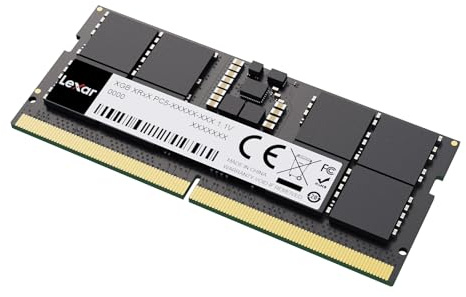 Lexar SODIMM 24GB DDR5 RAM 5600 MHz CL46, 262-Pin DDR5 SODIMM Laptop RAM, High-Performance Gaming DRAM SO-DIMM for Laptop Memory/All-in-one Intel NUC mini-PC, 1.1V, CL46-45-45-90