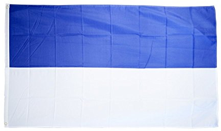 Flaggenfritze Fahne/Flagge Blau-Weiß + gratis Sticker
