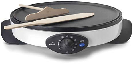 Lacor 69222 – Crêpière électrique, 1000 W, couleur blanc