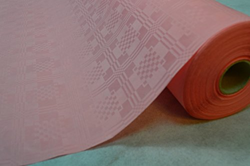 TOP Marques Collectibles 50 Meter Lang 100 cm Breit Farbe: Rosa Tischdecke Papier Damastprägung Tischtuch Papierttischdecke Decke Rolle Papiertischdeckenrolle Papierdecke