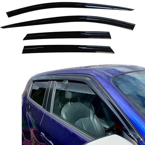 AUTO CLOVER Wind Deflectors Set for Nissan Juke 2010-2019 (4 pieces)