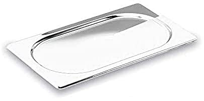 Lacor 67902Z - GN - Deckel für Behälter 1/2 ohne Griff, Edelstahl | Aus lebensmittelechtem Edelstahl gefertigt; hohe Korrosionsbeständigkeit und Haltbarkeit im täglichen Gebrauch