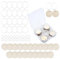SUNNYCLUE 1 Box Wooden Wine Glass Charms Tags Wood Wine Glass Identifiers Markers with 20Pcs Wood Pendants & 20Pcs Hoop Earrings Findings & 20Pc Jump Rings for Party Favors Family Gathering UK