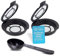 DL-pro Juego de 2 cápsulas de café rellenables para Melitta 180424, filtro permanente para cafetera Senseo HD7800 hasta HD7874, 2 unidades con cuchara de café en polvo