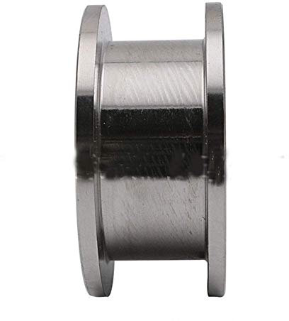 feedal Heavy Duty 2 304 in acciaio inox 304 cuscinetto a rulli con scanalatura a H, guida puleggia pista rotaia ruota rigida per sollevamento altalena cancello scorrevole (H scanalatura 68 mm)