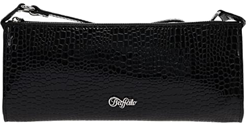 Buffalo Damen Penny Schultertasche, Lizard Black