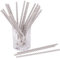 Papierstrohhalme Stripe 25 St. 100% Papier Einweg L:19,7cm biologisch abbaubare Trinkhalme, Farbe:grau