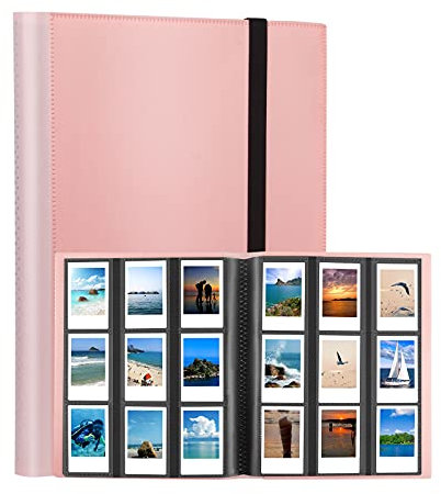 Veicevol Album photo 432 pochettes pour appareil photo instantané Fujifilm Instax Mini Polaroid Snap Touch PIC-300 Z2300 Rose