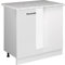 Vicco Armario de Esquina R-Line, Blanco Alto Brillo/Blanco, 86 cm, ET Mármol