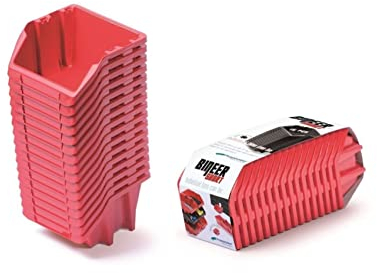 WALL MOUNT STORAGE BOARD ORGANIER BOXES GARAGE DIY BIN PANEL RACK BUILD YOUR OWN BINS HOOKS VARIOUS SIZES (16 x bins Size 1)