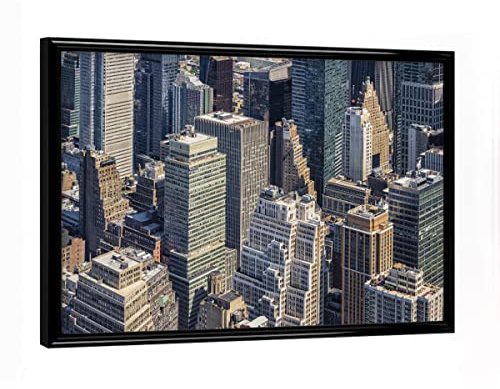 artboxONE Poster mit schwarzem Rahmen 18x13 cm Städte New Yorker Ansicht - Bild ny Architektur gebäude