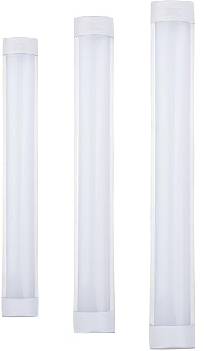 Brightex High Wattage 2FT 4FT 5FT 6FT Non Flickering Linear LED Batten Tube Fitting Strip Light Commercial Integrated Office Ceiling mounting Slimline Cool White lamp Light (4FT - 50W - 120cm)