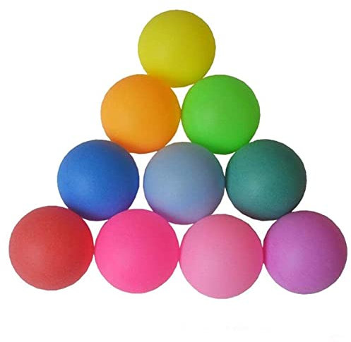 Tischtennisbälle, 40 mm, tragbar, bunt, mattiert, 100 Stück