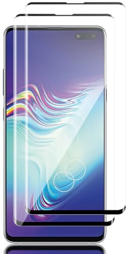 Tzstz 2 Pièces Verre Trempé Protecteur ，pour Samsung Galaxy S10 5G，3D couverture plein écran，Dureté 9H，Anti Rayures，Samsung Galaxy S10 5G D'écran Protecteur