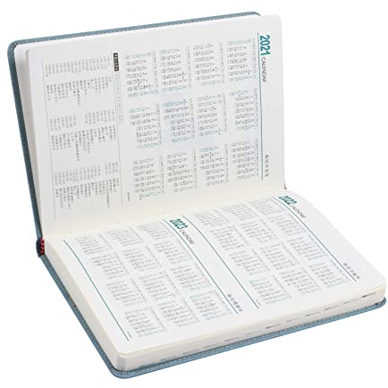 STOBOK 1 Stück 2021 Agendabuch 2021 Geschäftsplaner Planungsnotizbuch Jahresplaner Handbuch 2021 Wochenplaner 2021 Tageszeitung Tagesplaner Multifunktion Partnersuche Papier Agenda-buch