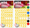 MDS Brand Design 2cm Zahlen Aufkleber | Selbstklebende Klebezahlen | Vinyl Hausnummern zum Aufkleben für Briefkasten, Mülltonnen, Scrapbook, Schaufenster, Fliesen, Auto, Fassade, Glasflächen | Gelb