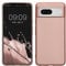 kwmobile Housse Compatible avec Google Pixel 8 Coque - Housse de téléphone Protection Souple en TPU - Or Rose métallique