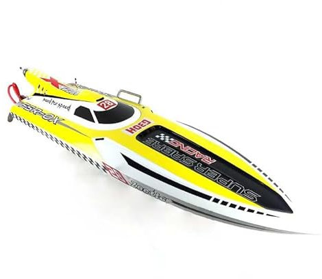 wheelfun RC Gasoline Boat G30H 30CC 54 43MPH Fiber Glass ARTR Deep-V Monohull Gasoline Boats for Adult W/O Remote Control Battery