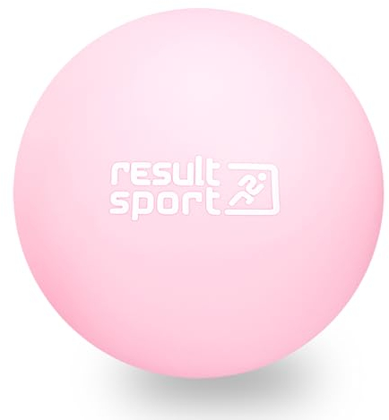 ResultSport Massageball Set, Plantarfasziitis, Fußmassage, Triggerpunktmassage, Tiefengewebe, myofasische Linderung (Lacrosse - Rosa, Lacrosse)