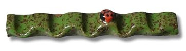 Artist Paint Brush Rest Holder with Ladybug Design - Ideal for Painters, Hobbyists | Premium Art Supplies Accessory & Unique Gift Idea (Dark Green - Ladybug)