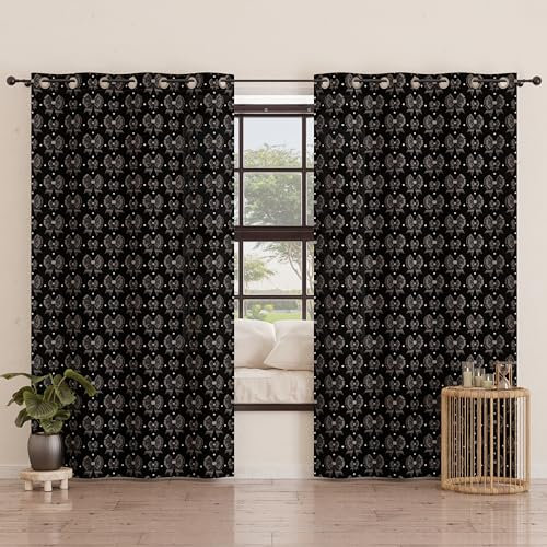 PETTI Artigiani Italiani - Tende a Pannelli per Interno con Anelli 2 Pezzi 140x280cm, Tenda Camera da Letto e Soggiorno Oscuranti Isolanti e Moderne, Fiocco Diamanti, 100% Made in Italy