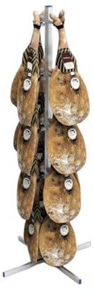 Expositor Colgador De Jamones vertical(200x80x80cm) – Jamonero Profesional - Soporte Jamonero Inoxidable - Jamoneras Para Jamones 360º- Resistente Y Duradero - apto para uso alimentario