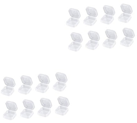 LALAFINA 48 STK Kapitän Bands Fußball Fußballaufkleber aufbewahrungsdose Storage Boxes Anti-Lärm Korn Ohrstöpsel-Hülle Pillendose Muschelschale Aufbewahrungskiste Weiß