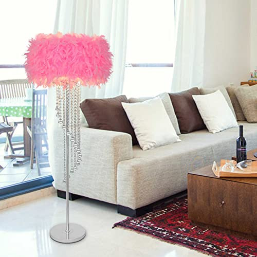 CUNTO Stehlampen, Standardlampen Wohnzimmer, Stativ-Stehlampe mit 3 Farbtemperaturen, Stehbeleuchtung, 61 Zoll, modern, für Wohnzimmer, Büro, 3-Beine-Lampe/Rosa