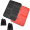 2er Sitzkissen Outdoor Wasserdicht Sitzkissen mit Tragetasche, Faltbar Sitzunterlage Outdoor Kinder Sitzmatte, Sitzkissen Stuhl, Stadion Sitzkissen - Wander, Hunting, Survival Wandern (Rot & Schwarz)