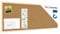 ALLboards Pinnwand mit Holz Rahmen 100x40cm Korktafel Korkwand Pinnwand Kork