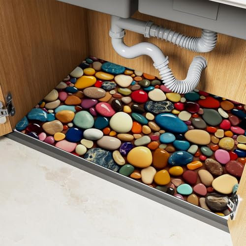Alfombrilla Debajo Del Fregadero Impermeable Tapete Para Debajo Del Fregadero Protector De Alfombrilla De Goma Flexible Bandeja De Goteo Bajo Fregadero Para Gabinete De BañO (Colour 1,60x90cm)
