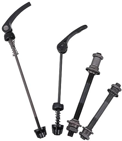 Gogogmee Quick Release Bike Skewer Set Front and Rear Hollow Axle, 3s Quick Release Rod for Mountain and Road Bicycle Wheels, Bike Hub Parts for Cycling Repair and Maintenance